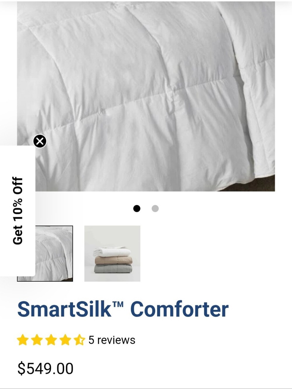 White Comforter - Plush All-Season Bedding